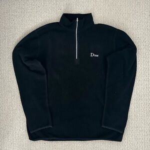 Dime MTL Black Fleece Quarter Zip Sweatshirt